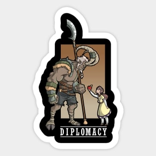 Funny Cute RPG Larp Meme Roleplaying DM Fun Diplomacy Joke Sticker